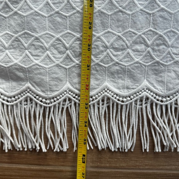 Cabi Majorca Fringe Coverup White Size Small - Picture 7 of 8